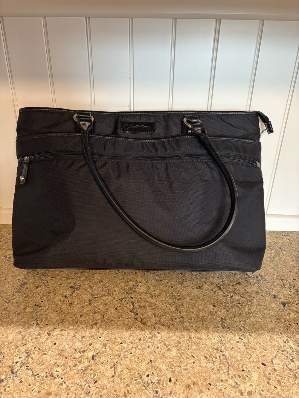 Franklin Covey Women's Black Business Laptop Tote Bag - Classic Organization